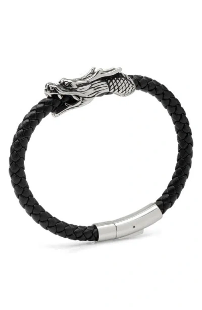 Cufflinks, Inc Dragon Head Bracelet In Black