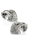 Cufflinks, Inc . Eagle Head Cuff Links In White