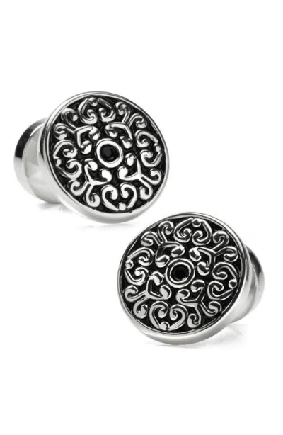 Cufflinks, Inc . Filigree Round Cuff Links In Metallic