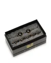 Cufflinks, Inc Gold Tone & Onyx Stud & Cufflinks Set In Black