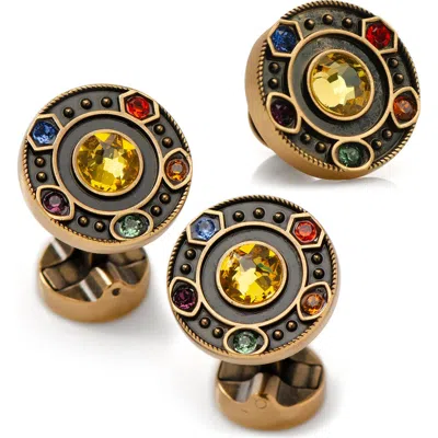Cufflinks, Inc . Infinity Stones Cuff Links & Lapel Pin Set In Gold