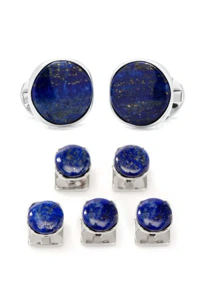 Cufflinks, Inc . Lapis Cuff Links & Studs Set In Blue