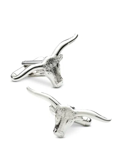 Cufflinks, Inc Longhorn Steer Cufflinks In Silver