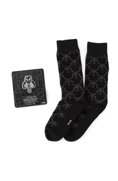 Cufflinks, Inc . Mandalorian Socks & Lapel Pin Set In Multi