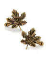 Cufflinks, Inc Men's 3d Maple Leaf Cufflinks In Bronze
