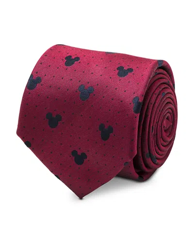 Cufflinks, Inc Mickey Mouse Dot Silk Classic Tie In Red