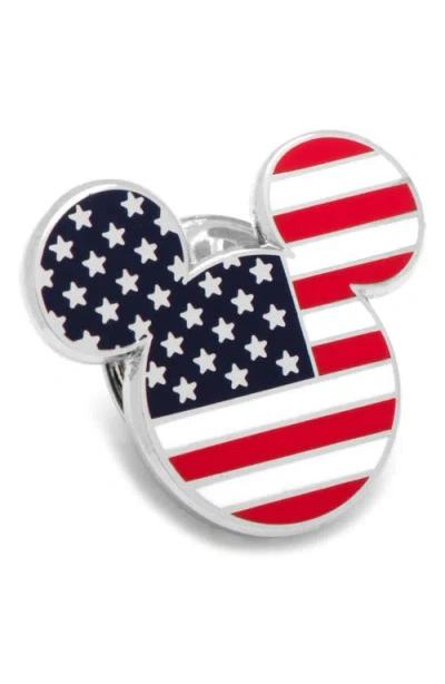 Cufflinks, Inc . Mickey Mouse Stars & Stripes Lapel Pin In White