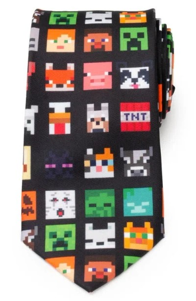 Cufflinks, Inc . Minecraft Characters Tie In Black