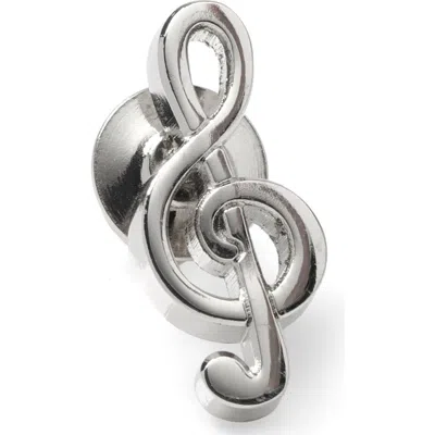 Cufflinks, Inc . Music Symbol Lapel Pin In Silver