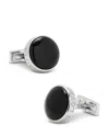Cufflinks, Inc Men's Ox & Bull Trading Co. I Love You Enamel & Stainless Steel Cufflinks In Black