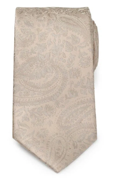 Cufflinks, Inc . Paisley Silk Tie In Tan