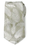 Cufflinks, Inc . Palm Leaf Print Silk Blend Tie In Green