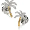 Cufflinks, Inc Palm Tree Plated Cuff Links In Gold