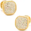 Cufflinks, Inc . Pavé Goldtone Cuff Links In Gold/white