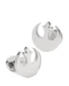 Cufflinks, Inc Shiny Rebel Stainless Steel Cufflinks In Silver