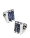 Cufflinks, Inc . Silver And Sodalite Jfk Presidential Cufflinks In Silver