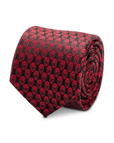 Cufflinks, Inc Spider-man Mask Silk Classic Tie In Red