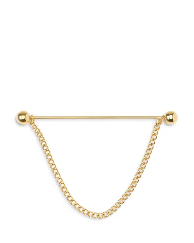 Cufflinks, Inc Stainless Steel Gold Chain Collar Bar