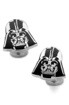 Cufflinks, Inc . Recessed Matte Darth Vader Head Cufflinks In Black/silver