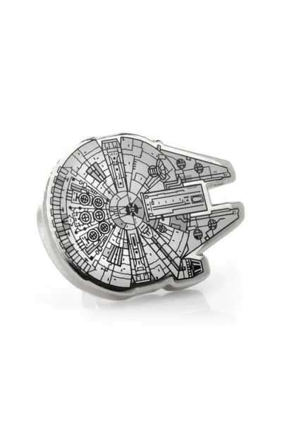 Cufflinks, Inc . Star Wars™ Millennium Falcon Lapel Pin In White