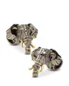 Cufflinks, Inc . Sterling Silver And 14k Gold Elephant Cufflinks In Silver