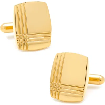 Cufflinks, Inc . Tartan Plaid Cuff Links In Gold