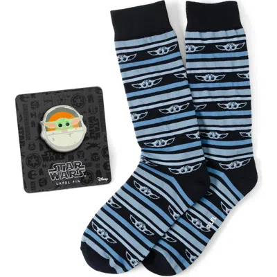 Cufflinks, Inc . The Child Crew Socks & Lapel Pin Gift Set In Blue