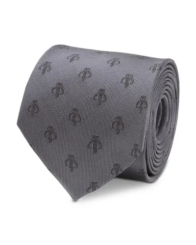 Cufflinks, Inc The Mandalorian Crest Silk Classic Tie In Gray