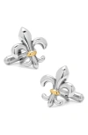 Cufflinks, Inc . Two-tone Fleur De Lis Cuff Links In Metallic