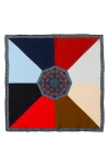 Cufflinks, Inc . Vincent De Paul Multi Colored Paisley Pocket Square In Blue Multi