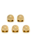 Cufflinks, Inc . Vincent De Paul Colony Studs Set In Gold