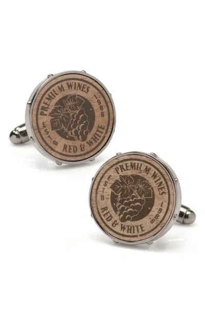 Cufflinks, Inc . Wine Barrel Cuff Links In Gray