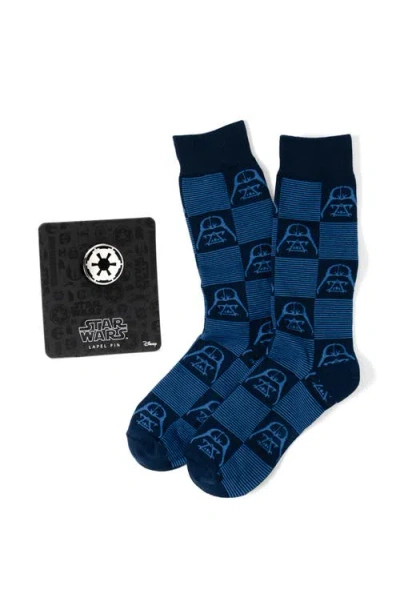 Cufflinks, Inc . X Star Wars™ Darth Vader Lapel Pin & Socks Set In Blue