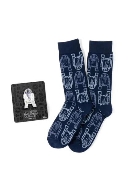 Cufflinks, Inc . X Star Wars™ R2-d2 Lapel Pin & Socks Set In Black
