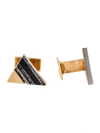Pre-owned Cufflinks Lapponia 18k  In Multi