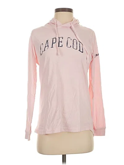 Pre-owned Cuffy's Of Cape Cod Long Sleeve Top Pink Cowl Neck Tops