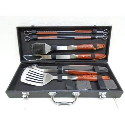Cuisinart 10pc Premium Grilling Tool Set In Brown