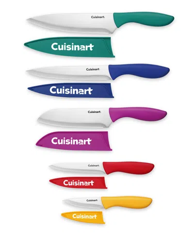 Cuisinart 10-piece Cutlery Set With Stainless Steel End Caps In Gemstone