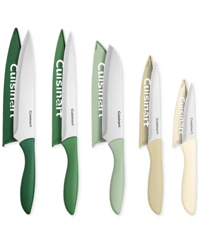 Cuisinart 10-piece Cutlery Set With Stainless Steel End Caps In Warm Tones