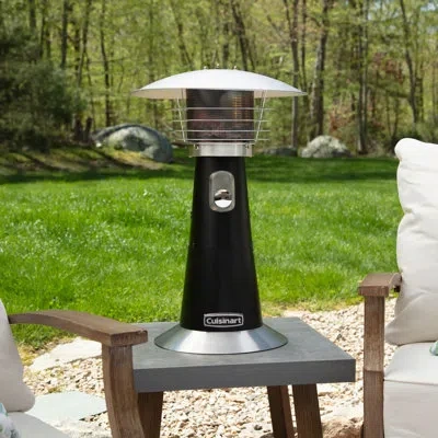 Cuisinart 11000 Btu Propane Tabletop Patio Heater In Silver;black