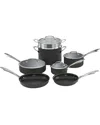 Cuisinart 11pc Hard Anodized Cookware Set In Black