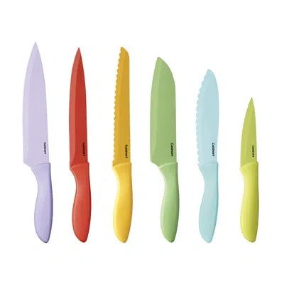 Cuisinart 12 Piece Advantage Coated Knife Set In Blue;red;purple