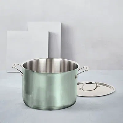 Cuisinart 12 Qt. Stockpot With Cover – Light Pistachio In Stainless Steel