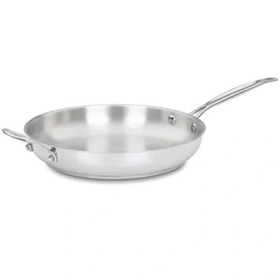 Cuisinart 12'' Skillet With Helper Handle In Silver