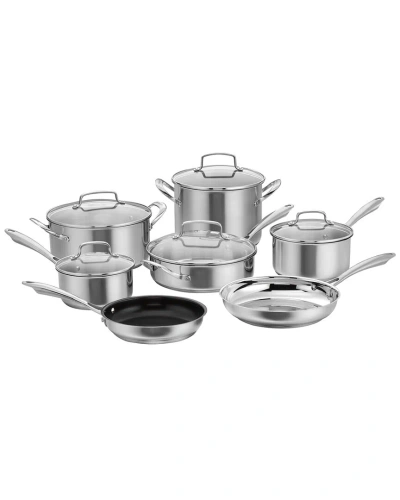 Cuisinart 12pc Stainless Steel Cookware Set In Gray