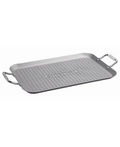 Cuisinart 14.5" X 10" Non-stick Grill Topper In Silver