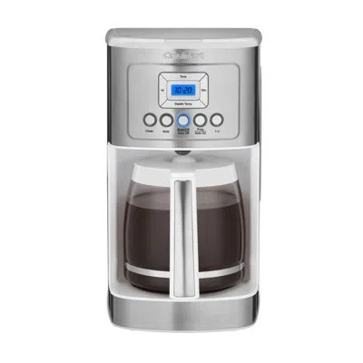 Cuisinart 14-cup Programmable Coffeemaker With Glass Carafe, Fully Automatic For Brew Strength Control & 1-4 C In White