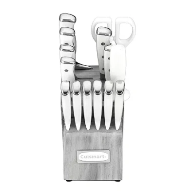 Cuisinart 15-pc. Knife Block Set In White