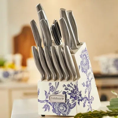 Cuisinart 15 Piece Caskata Collection Stainless Steel Hollow Handle Cutlery Block Set In Silver