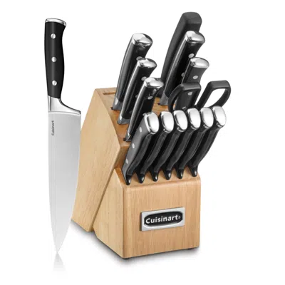 Cuisinart 15-piece Triple Riveted Cutlery Set In Black